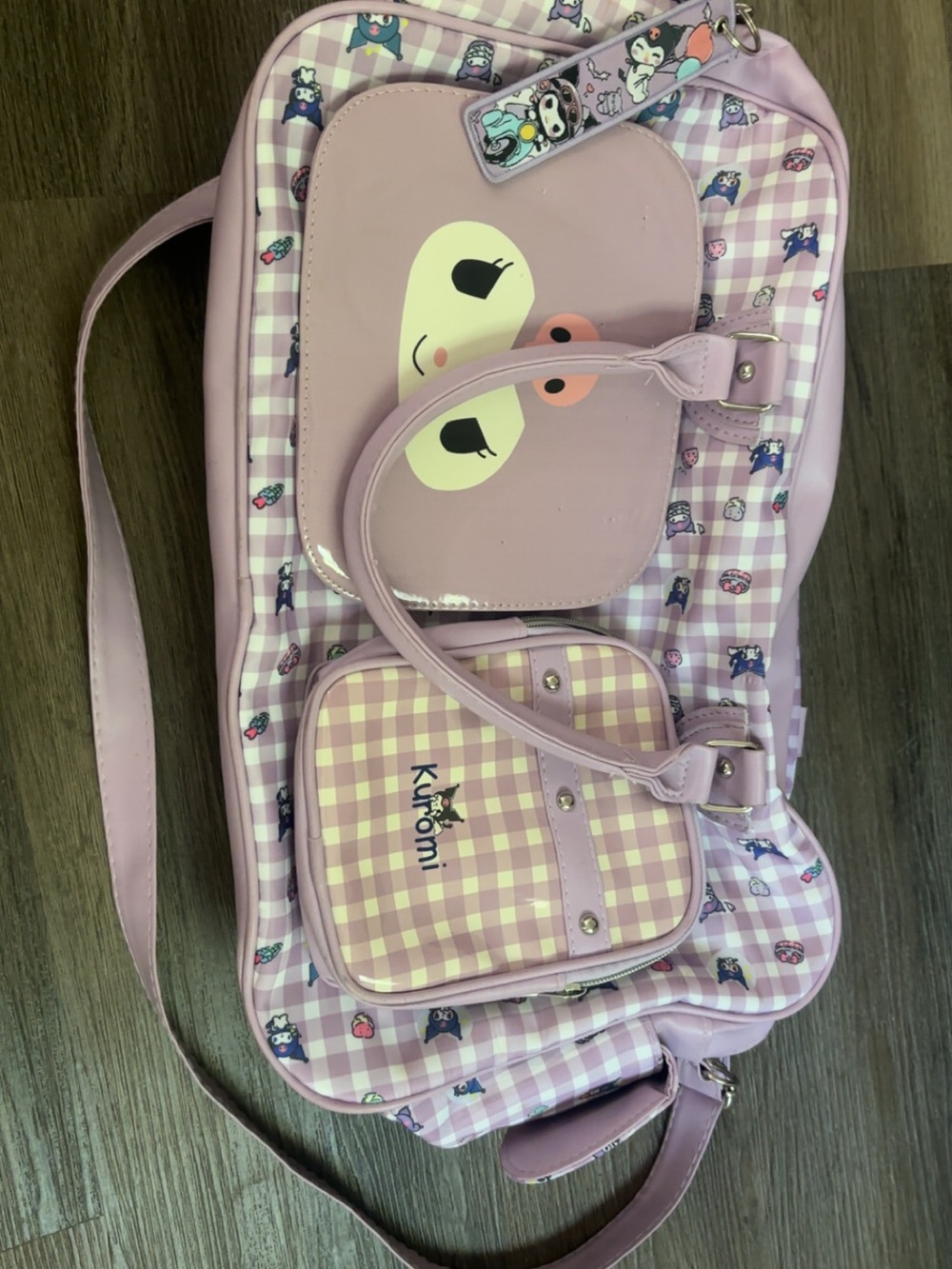 Kuromi Pink Kids Shoulder Bag - Cute Character Design